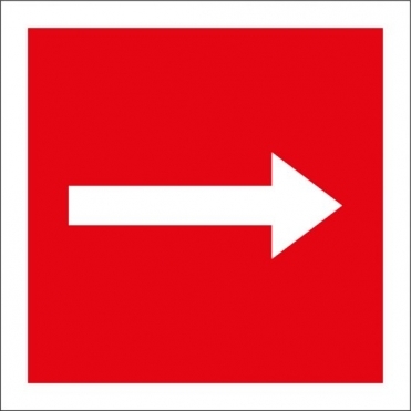 Fire Equipment Arrow Signs