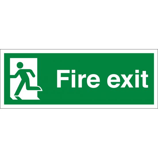 Fire Exit Running Man Left Signs