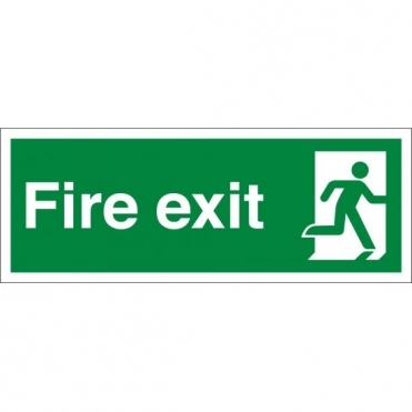 Fire Exit Running Man Right Signs