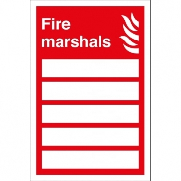 Fire Marshals Signs