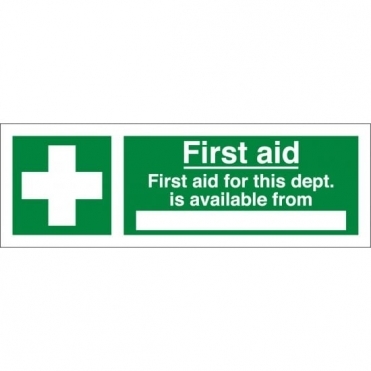 First Aid For This Department Is Available From Sign