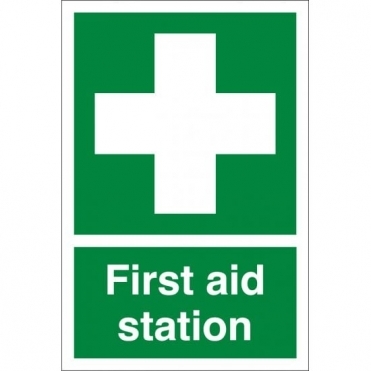 First Aid Station Signs