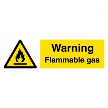 Size: 300mm x 100mm Flammable Warning Signs