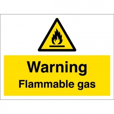 Size: 600mm x 450mm Flammable Warning Signs