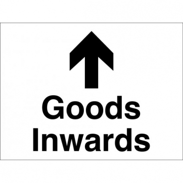 Goods Inwards Arrow Up Signs