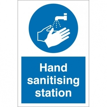 Hand Sanitising Station Signs