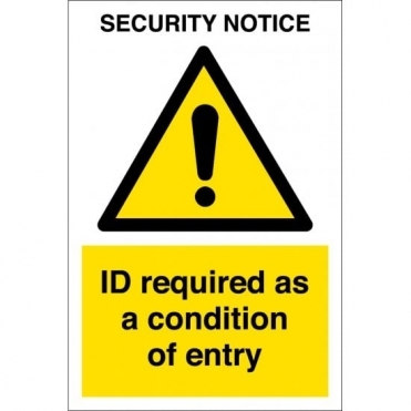 Material: 3mm Plastic Authorised Personnel Signs
