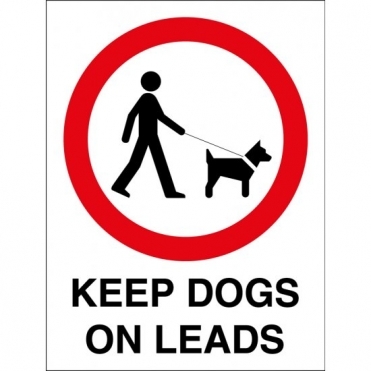 Keep Dogs On Leads Signs