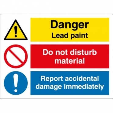 Lead Paint Do Not Disturb Safety Signs