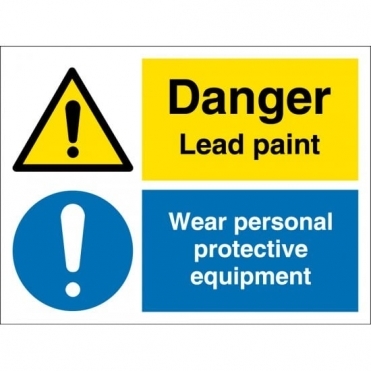 Lead Paint Wear PPE Signs