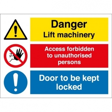 Material: 3mm Aluminium Composite Restricted Access Safety Signs