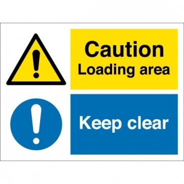 Loading Area Keep Clear Signs
