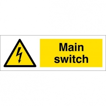 Size: 300mm x 100mm Electrical Safety Signs