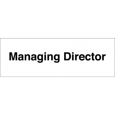 Managing Director Signs