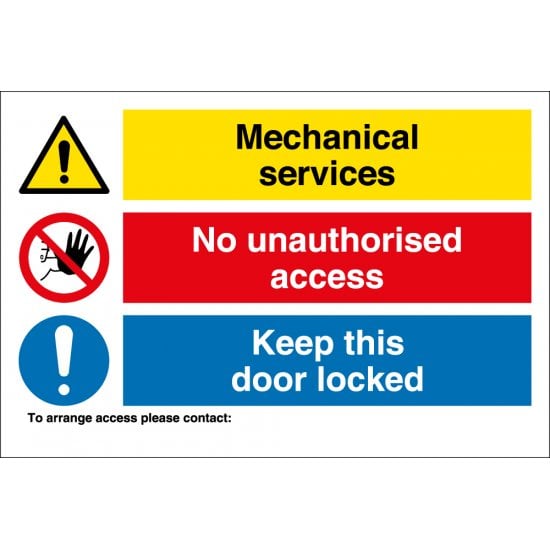 Mechanical Services Multi Message Sign