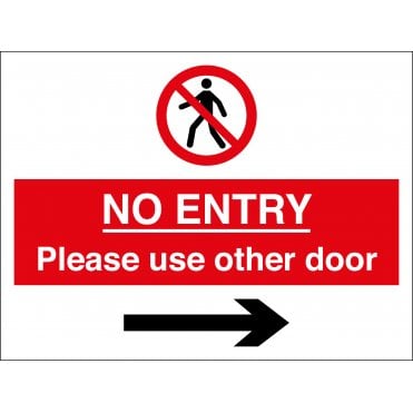 Size: 400mm x 300mm No Pedestrian Access Signs