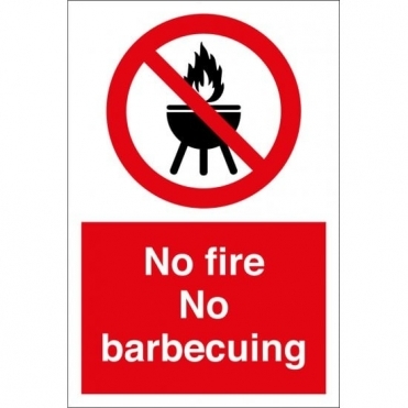 No Fire No Barbecuing Signs