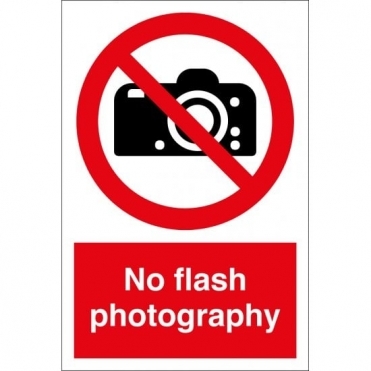 No Flash Photography Sign