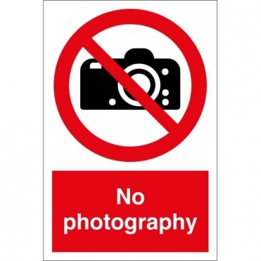 No Photography Signs