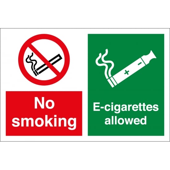 No Smoking Electronic Cigarettes Allowed Signs