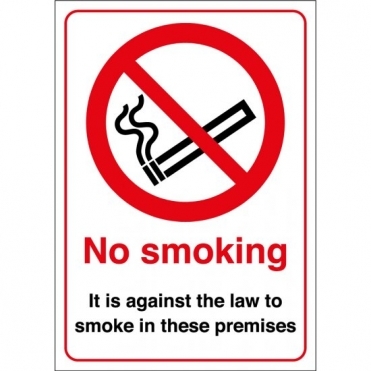 No Smoking Signs