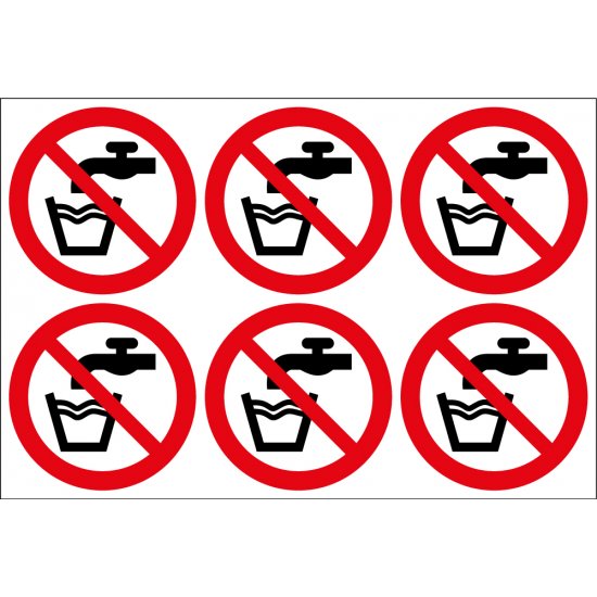 Not Drinking Water Labels