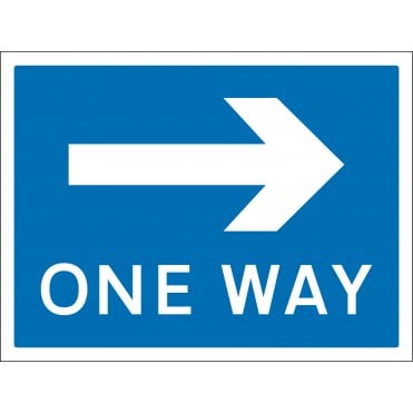 One Way Arrow Right Sign