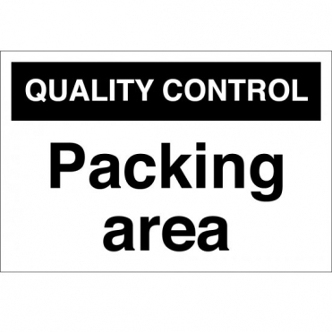Packing Area Signs