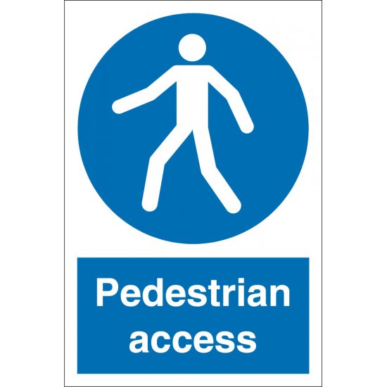 Pedestrian Access Signs