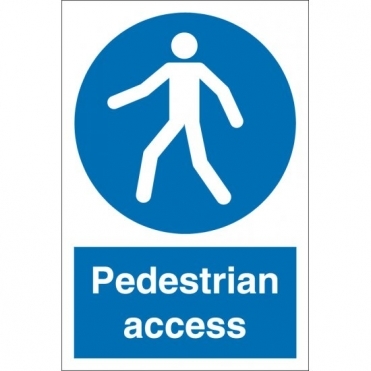 Pedestrian Access Signs