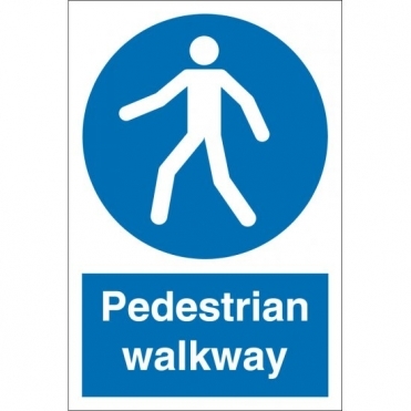 Pedestrian Walkway Signs