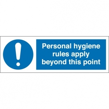 Size: 300mm x 100mm Catering Safety Signs