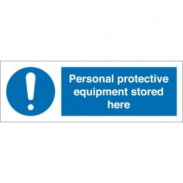 Size: 300mm x 100mm Key Signs Personal Protective Equipment Signs