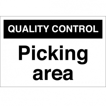 Picking Area Signs