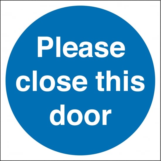 Please Close This Door Signs