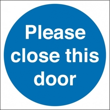 Please Close This Door Signs