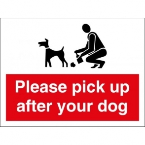 Please Pick Up After Your Dog Signs