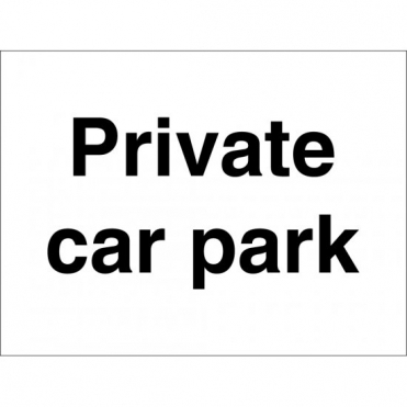 Private Car Park Signs