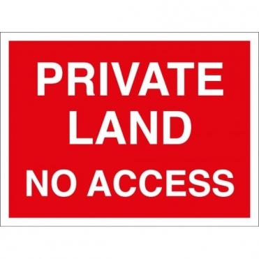 Private Land No Access Signs