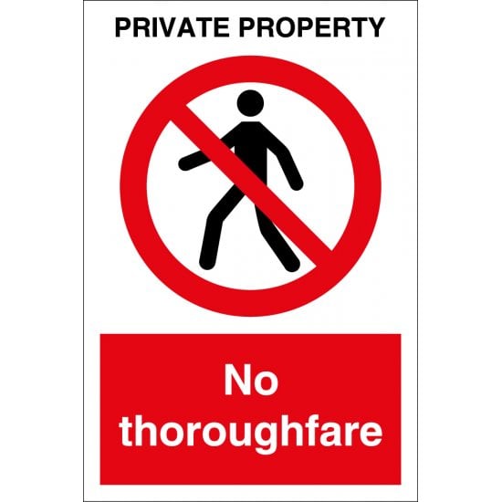 Private Property No Thoroughfare