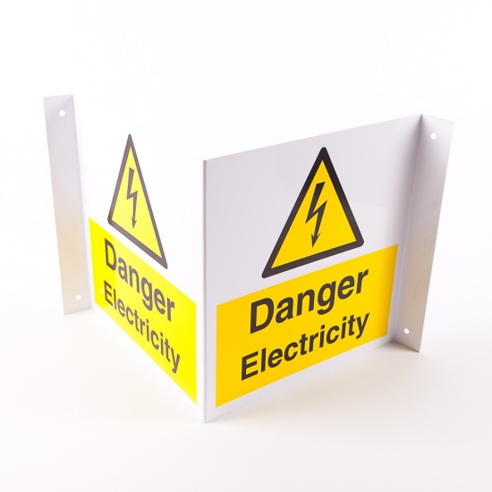 Projecting Danger Electricity Signs