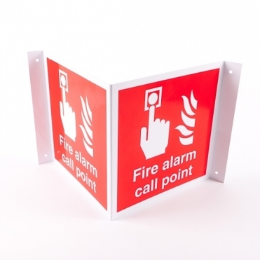 Projecting Fire Alarm Call Point Signs
