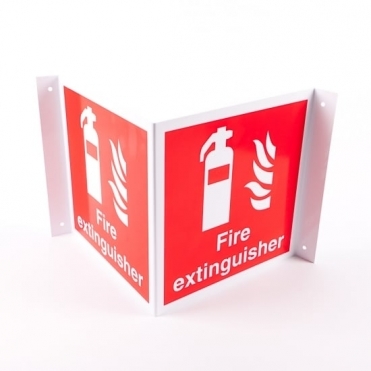 Projecting Fire Extinguisher Signs