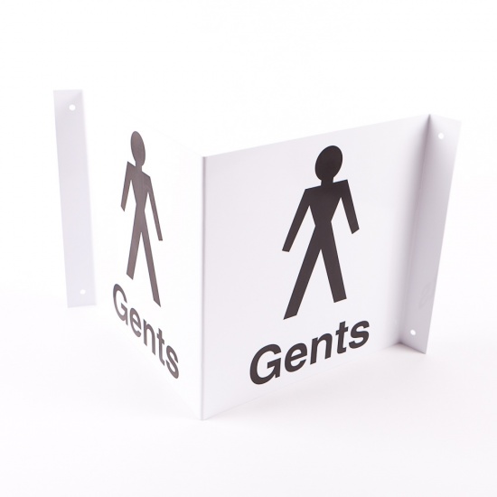 Projecting Gents Toilets Signs