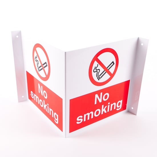 Projecting No Smoking Signs
