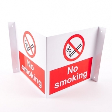 Projecting No Smoking Signs