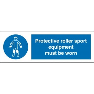 Size: 300mm x 100mm Protective Roller Sport Equipment Signs