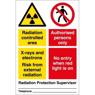 Radiation Controlled Area Signs