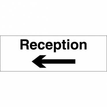 Reception Arrow Left Signs
