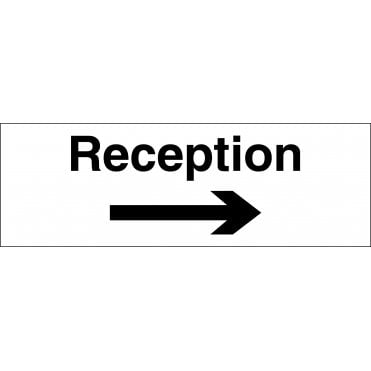Reception Arrow Right Signs